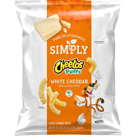 Cheetos, Simply, Puffs, White Cheddar, Cheese Flavored Snacks - SmartLabel™