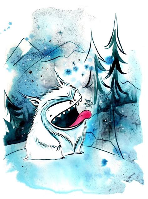 yeti, an art print by Emma SanCartier | Art, Art walk, Giclee art print