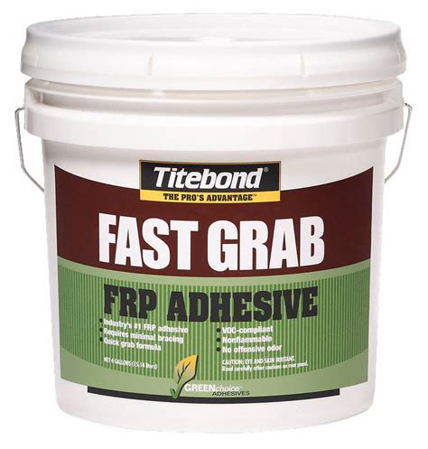 TITEBOND, GREENchoice Fast Grab FRP, 4 gal, Construction Adhesive ...