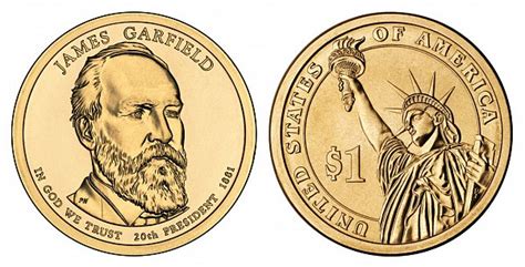 2011 P Presidential Dollar James A. Garfield Golden Dollar Coin Value Prices, Photos & Info