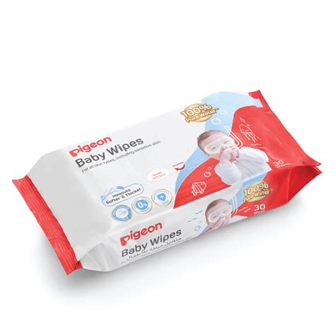 S & P Africa | PIGEON BABY WIPES 100% PURE WATER 30S