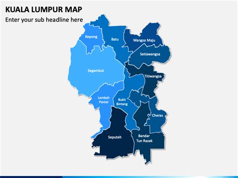 Kuala Lumpur Map PowerPoint Template - PPT Slides