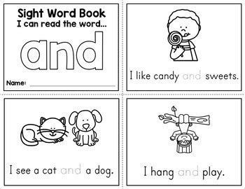 Sight Word Mini Books - Free by Amanda's Little Learners | TPT