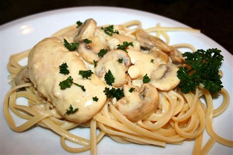 Pretty Penny: Dijon Chicken Linguine with Mushrooms