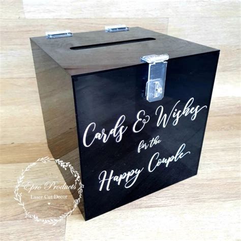 Custom Black Gift Card Box