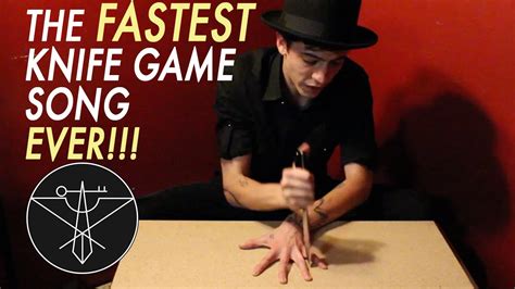 The FASTEST Knife Game Song EVER! - YouTube