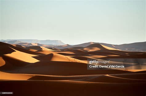 Erg Chebbi Sand Dune At Sunrise Morocco Africa High-Res Stock Photo ...