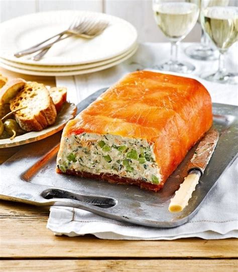 Individual smoked salmon terrines for Christmas recipe | delicious ...