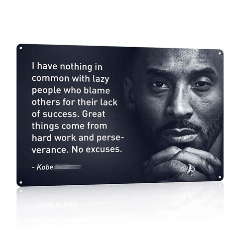 Buy NC Kobe Bryant Quotes-Great Things Come from Hard Work- 8 x 10 -Motivational Basketball ...