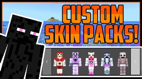 How To Get Custom Skin Packs Minecraft Bedrock - YouTube