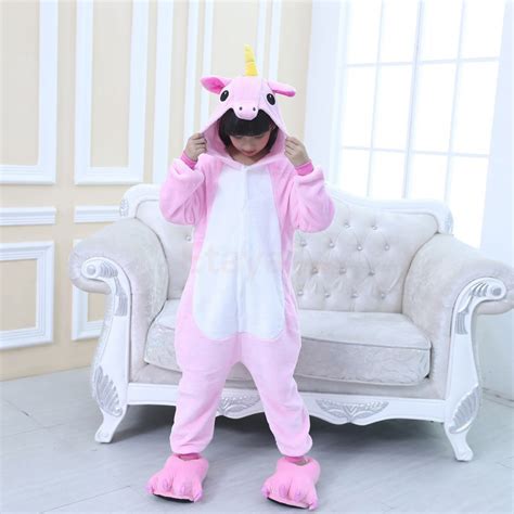 Kids Pajamas Pink Unicorn Onesies Pajamas Animal Onesies