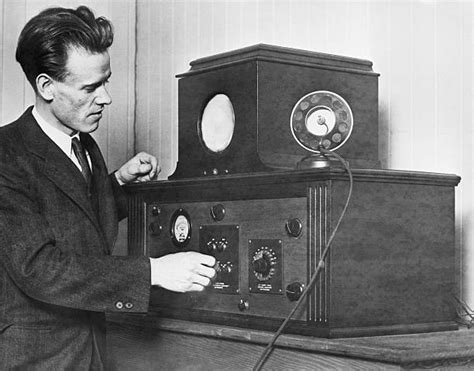 Philo T. Farnsworth with his Television Receiver Pictures | Getty Images