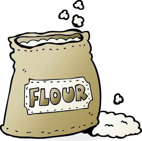 cartoon bag of flour 12283056 Vector Art at Vecteezy