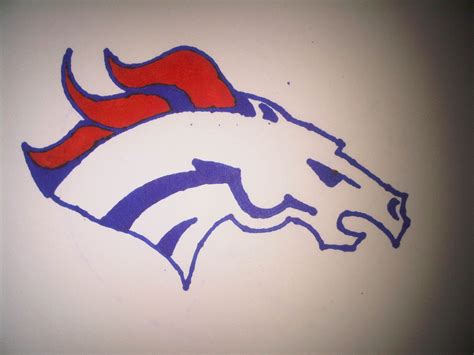 Denver Broncos Logo Drawing at GetDrawings | Free download