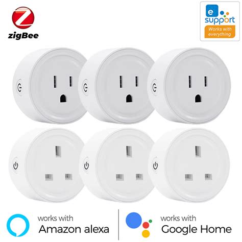 Ewelink Zigbee Smart Plug Us/uk 10a Smart Home Appliance Socket Works ...