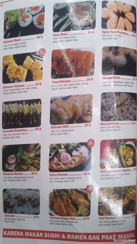 Selalu diperbarui! Menu Tanoshi Sushi, Jagakarsa