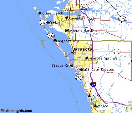 Lido Beach Florida Map – Map Vector