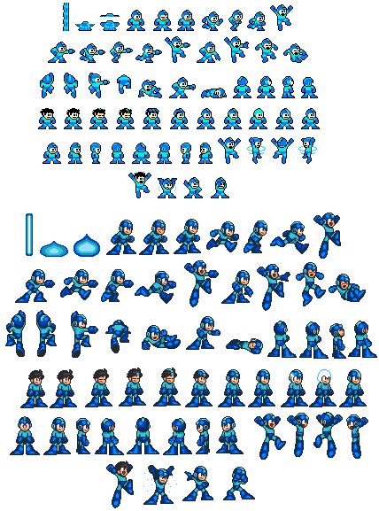 Megaman Pixel art sprite before and after | Spiderman para pintar, Arte ...