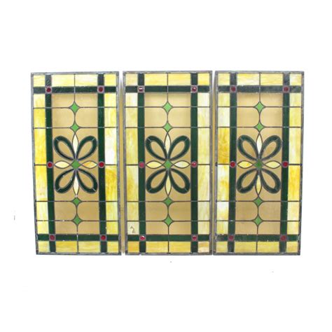 Stained Glass Transom Window Panels : EBTH