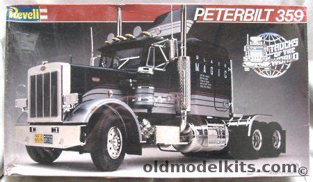 Revell 1/25 Peterbilt 359 'Black Magic' Semi Truck, 7410 plastic model kit