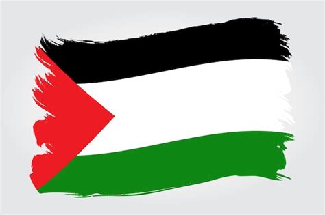 Premium Vector | Palestine flag paint brush strokes palestine flag ...