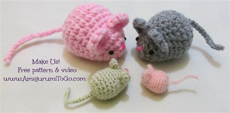 Amigurumi Catnip Mouse Free Pattern and Video