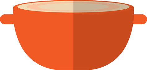 Orange bowl in flat style. 24804122 Vector Art at Vecteezy