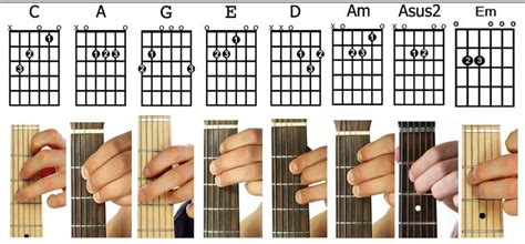 Beginner Guitar chords with hand positions | Guitar chords, Guitar chords for songs, Guitar ...