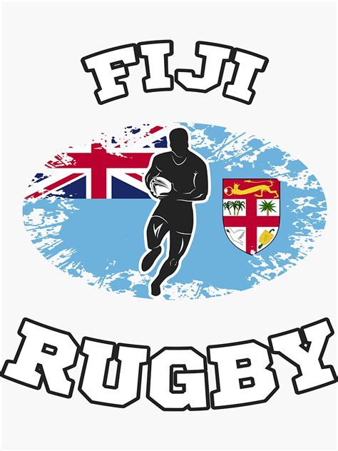 "Fiji Rugby Items" Sticker by Babacarino | Redbubble