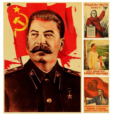 World war II Russian Comrade Joseph Stalin Leninist political propaganda Soviet Union USSR CCCP ...