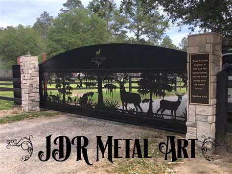 20 Driveway Gates With Wildlife Designs By JDR Metal Art | Custom ...