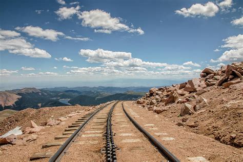 Pikes Peak Cog Railway Track at 14,110 Feet Photograph by Peter Ciro - Fine Art America