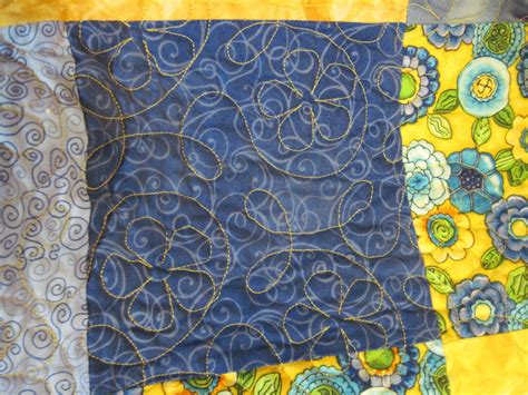 Blue and Yellow Quilt, Twin Quilt - Etsy