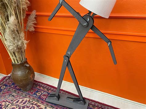 Southwest Floor Lamp Creative | Wood Base Stick Figure Corner Lamp | Cool Tall Floor Lamp for ...