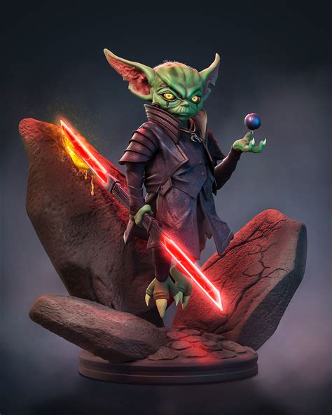 Ian Robinson - Darth Grogu Static Statue Fan Art(3D Printable STLs)