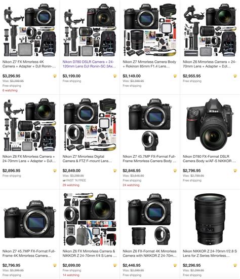 Get up to $100 off select Nikon gear at eBay (Nikon Z6, Z7, D780, D7500 ...