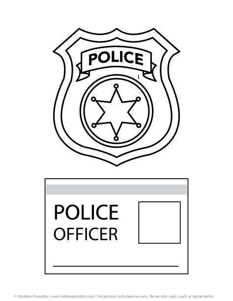 Free Printable Police Officer Badge - FREE PRINTABLE