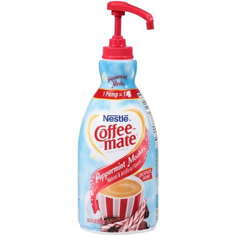 Coffee-Mate Peppermint Mocha Coffee Creamer 50.7 fl. oz. Pump - Walmart.com - Walmart.com