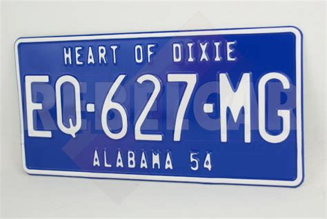 BLUE CUSTOM US USA License Plate Number Plate Embossed Custom