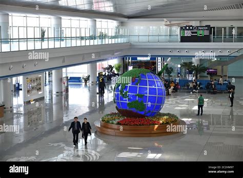 Pyongyang, North Korea - April 29, 2019: Interiors of the Pyongyang ...