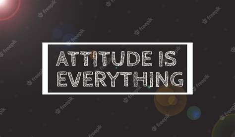 Premium Photo | Motivational quote with text ATTITUDE IS EVERYTHING