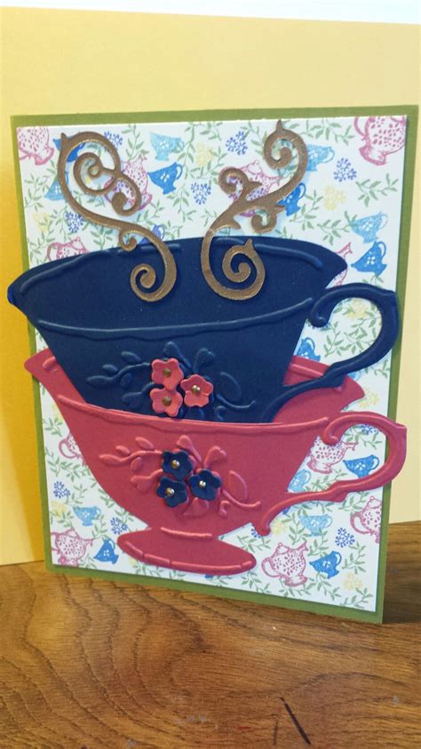 Tea cup card handmade | Tea cup card, Cards handmade, Cards