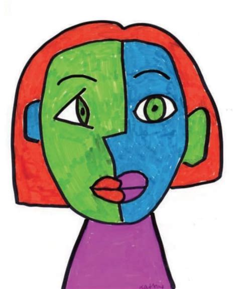 How to Draw a Cubism Portrait · Art Projects for Kids