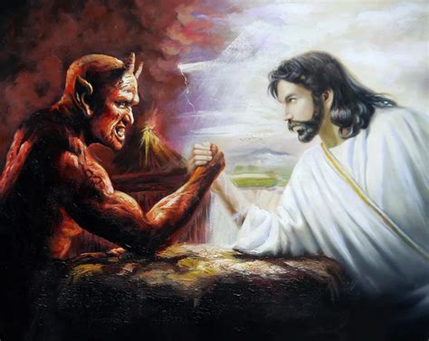 Jesus Vs Satan Arm Wrestling