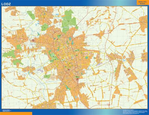 Lodz map Poland – Kaarten voor Nederland. Netmaps NL