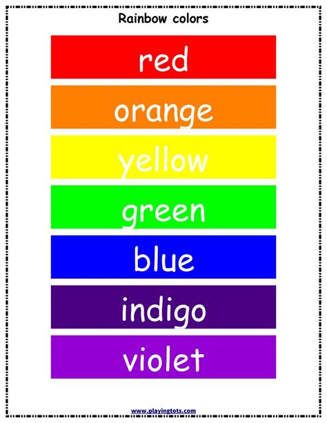 rainbow chart - Bing | Rainbow colors, Rainbow colors in order, Quiet ...