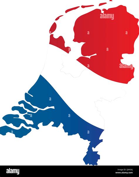 Isolated map with the flag of the Netherlands Vector Stock Vector Image & Art - Alamy