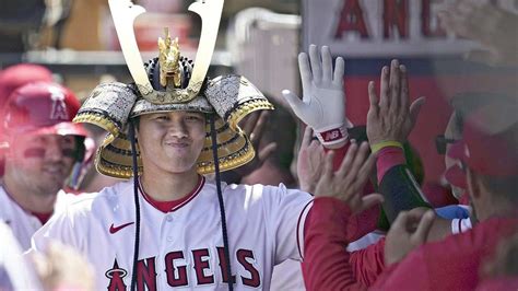 In Photos: Shohei Ohtani fans feast their eyes on Los Angeles Angels' iconic samurai warrior ...
