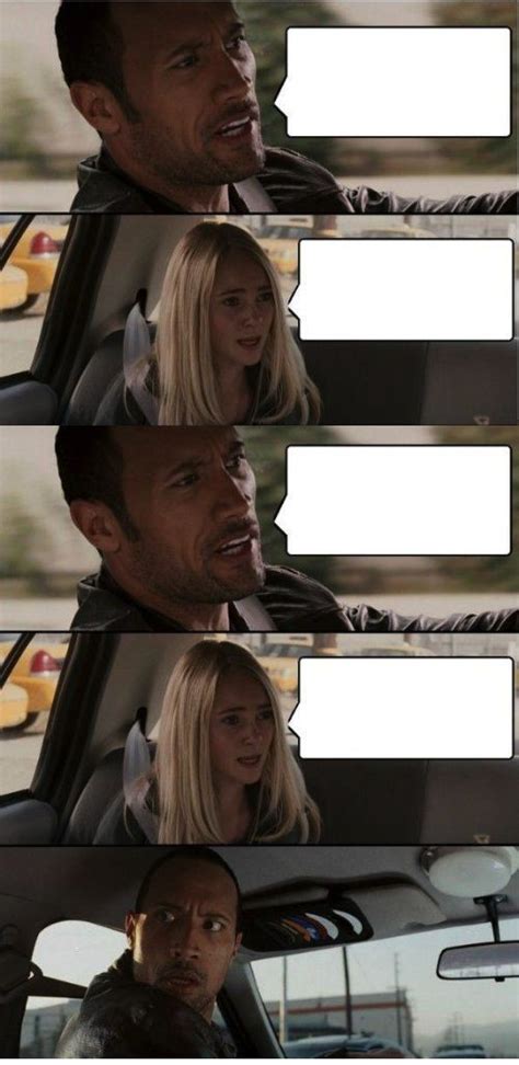 The Rock Conversation Blank Template - Imgflip