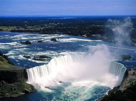 Aerial View of Niagara Falls, Ontario, Canada by abkcppm - Desktop ...